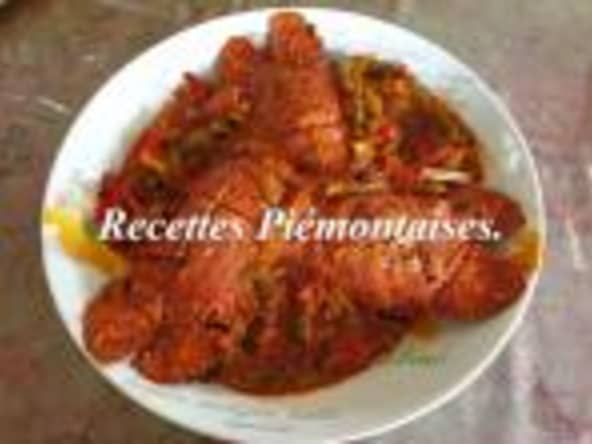 Popinées aux poivrons - Recettes Piémontaises