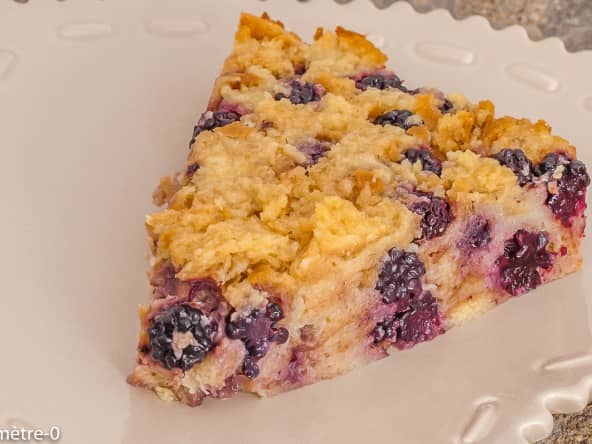 Gâteau de pain aux mûres