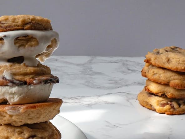 Sandwich sorbet noix de coco : le sorbet coco un peu revisité