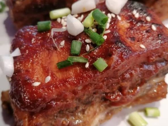 Travers de porc laqués à la chinoise cuisson basse température 