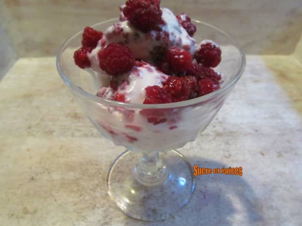 Glace à la framboise : une recette facile, sans sorbetière