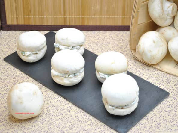 Macarons de champignons au fromage