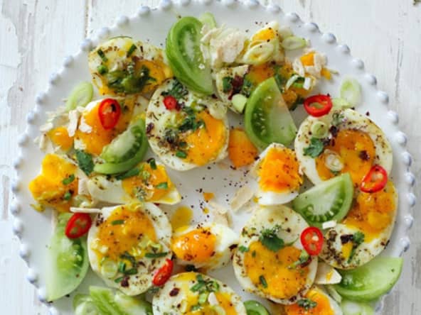 Salade oeufs et tomates