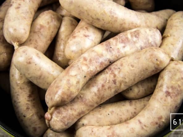 Saucisses au Savagnin et au Comté