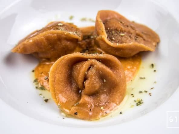 Ravioles dans leur bain méditerranéen