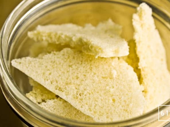 Meringue de pomme déshydratée