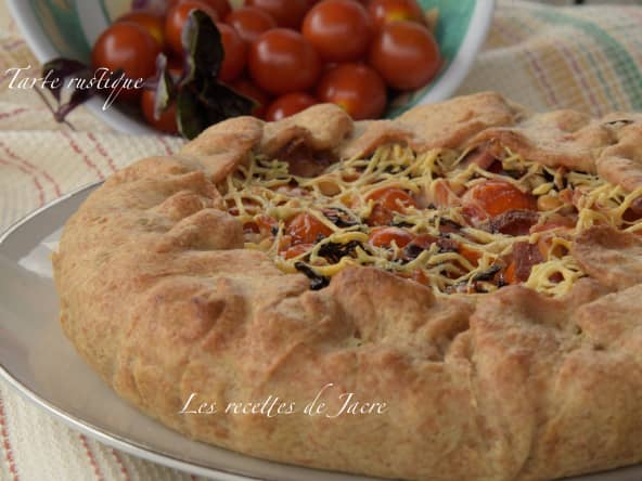 Tarte rustique aux tomates cerises