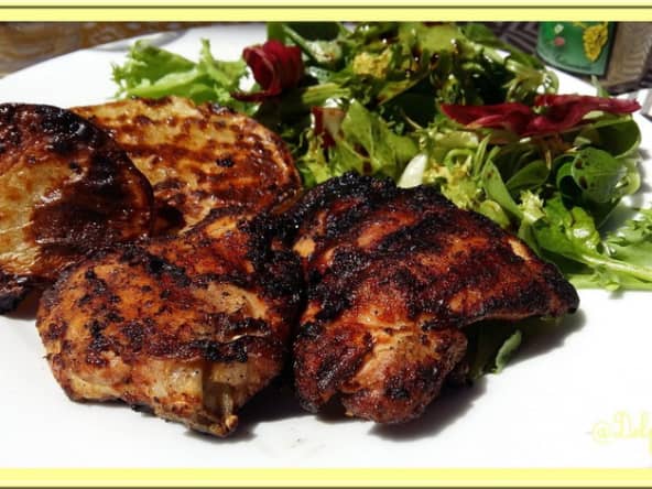 Hauts de cuisse de poulet marinés au paprika