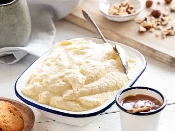 Mousse glacée à la vanille