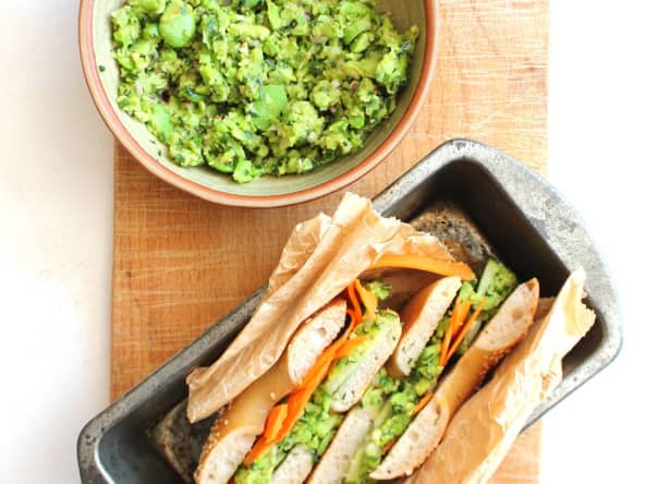 Tartinade méditerranéenne de fèves