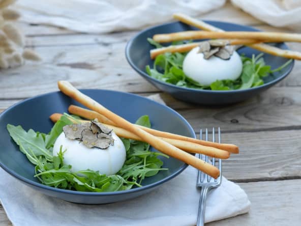 Burrata parfumée à la truffe d'été