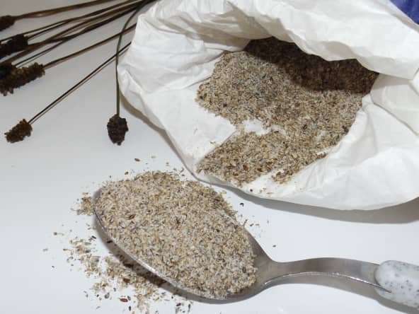 Farine de grand plantain et plantain lancéolé