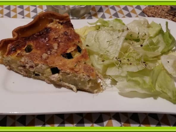 Quiche au thon et courgettes