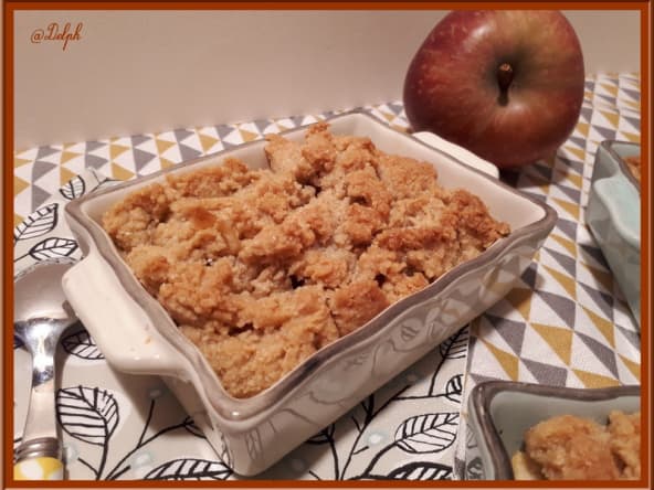 Crumble de pommes au sirop d’érable