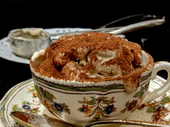 Glace maison à la crème de marrons sans sorbetière.