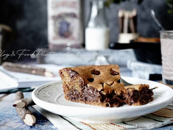 Le meilleur Cookie géant au nutella et pepites de chocolat