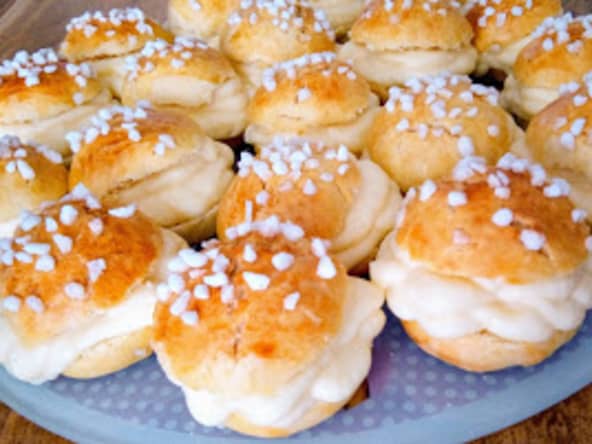 Les mini tropéziennes pour le dessert