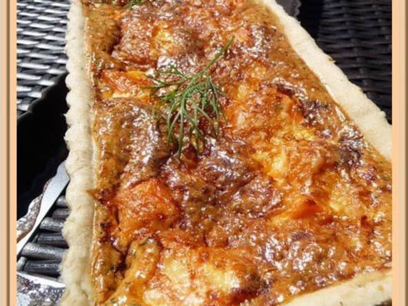 Tarte salée aux deux saumons