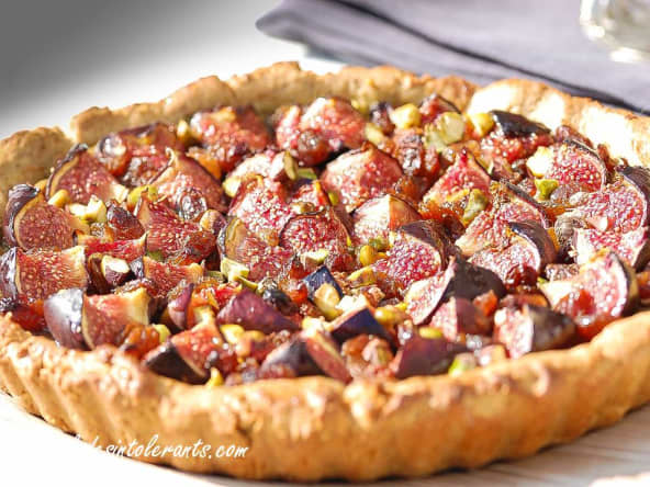 Tarte figues et pistaches