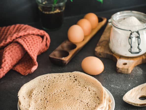 Galette bretonne végétarienne à la farine de sarrasin