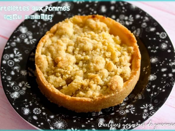 Tartelettes aux pommes et à la cannelle façon crumble
