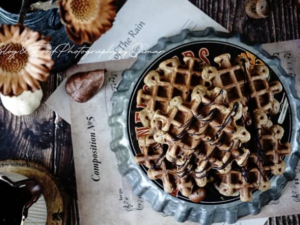 Recette Gaufres sans gluten, sans lait aux epices a pumpkinpie