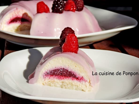 Entremets aux fruits rouges avec un seul moule...