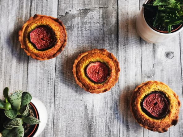 Tartelettes figues et pistaches d'près une recette du chef Yotam Ottolenghi