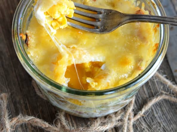 Oeuf cocotte aux champignons