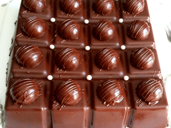 Tablette au Chocolat et Speculoos sans Cuisson