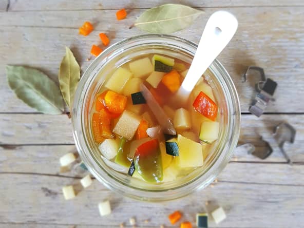 Recette de courgettes et poivrons à l'aigre-doux