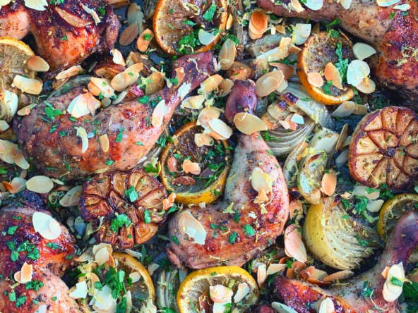 Poulet au citron, Sumac et Za’atar par le chef « Sami Tamimi »