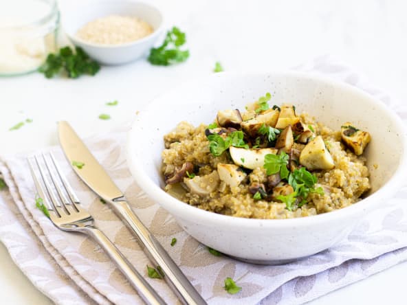 Risotto de quinoa aux cèpes - Plat