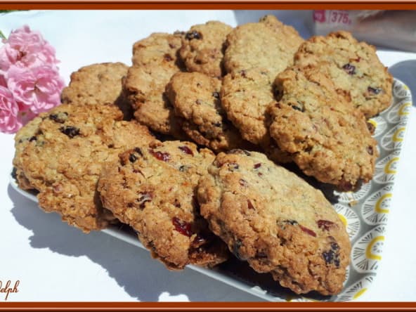 Cookies au muesli et cranberries