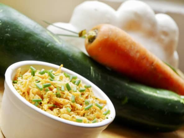 Recette express de crudités râpées