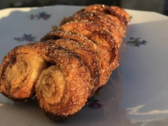 Palmiers sucrés en pâte feuilletée