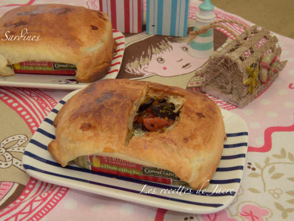 Boîte de sardines en croûte de feuilletage