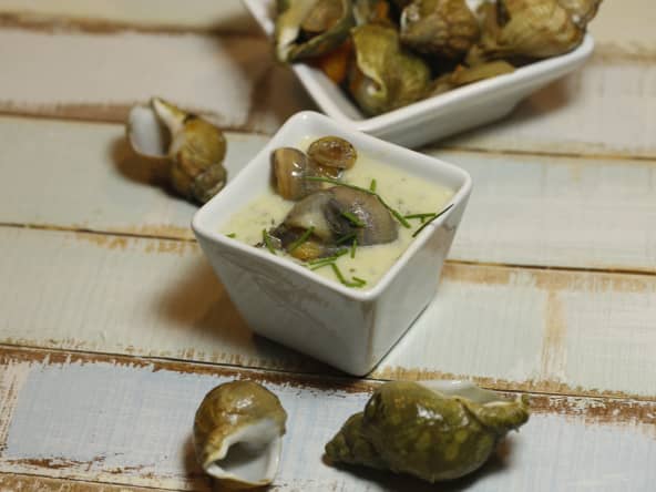 Crème de pommes de terre aux bulots