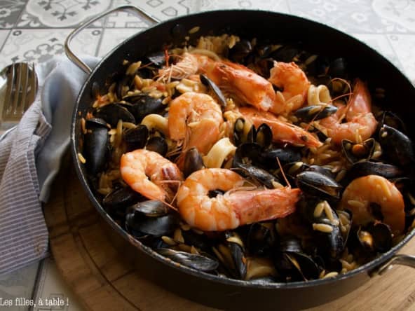 Kritharaki aux fruits de mer