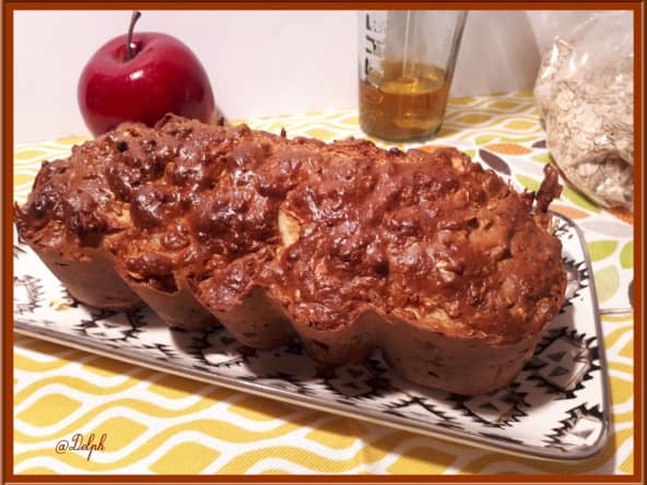 Cake du matin aux flocons d’avoine et pommes