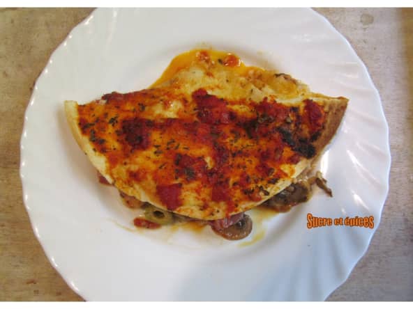Tortillas façon pizza calzone
