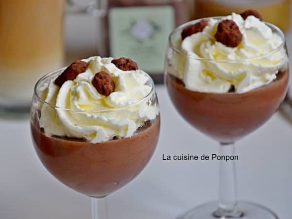 Crème à la pâte à tartiner chocolat noisette citron coriandre, sans farine et sans oeufs