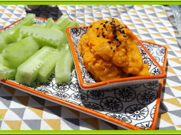 Houmous de carotte au sésame