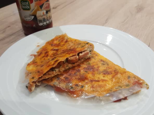 Pizza populaire de la street food Vietnamienne