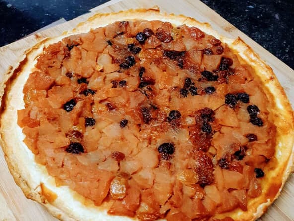 Tarte Tatin automnale pomme raisin