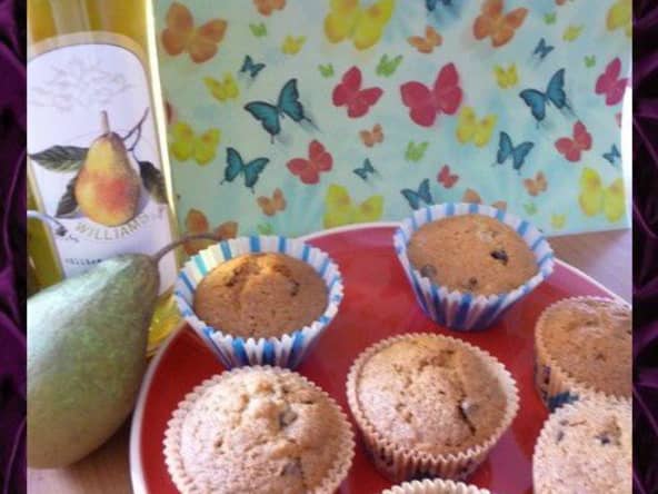 Muffins poire-chocolat
