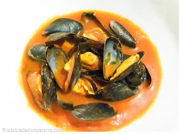 Moules à l'italienne sans crème (sans lactose)