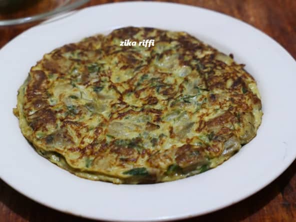 Omelette aux aubergines au parmesan