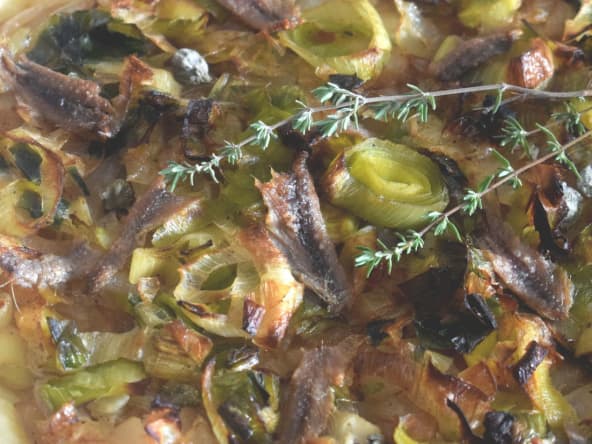 Comme une pissaladière ...... aux poireaux -