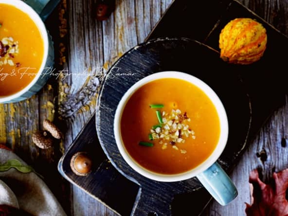 Soupe de potimarron crémeuse